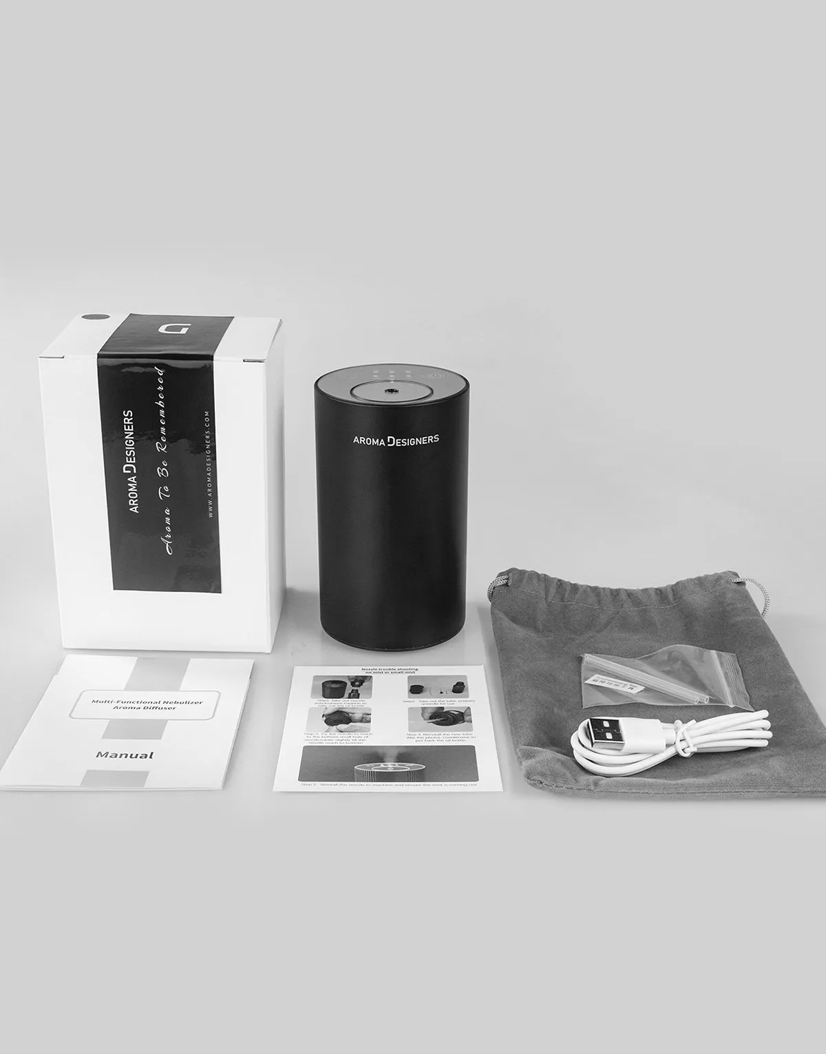 Car Mini Waterless Nebulizing Scent Machine by Aroma Designers